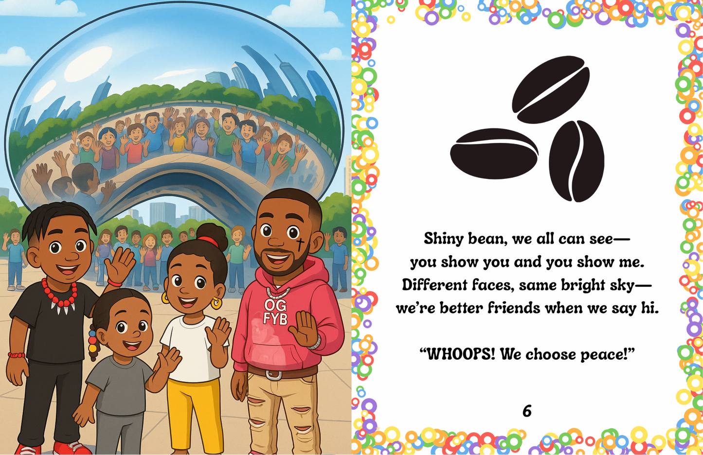 Cam and the Star Fam: Pushin’ Peace With These Whoops (ft. FYB JMANE) – A Chicago Rhyming Read-Aloud